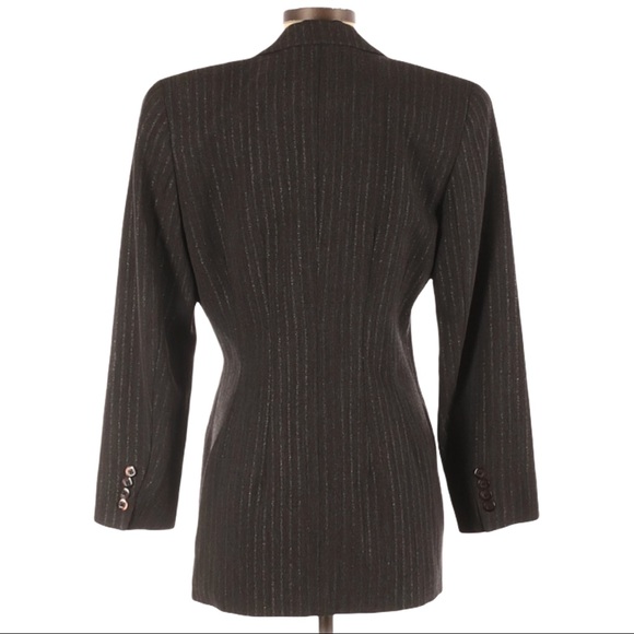Cynthia Steffe Striped Wool Blend Blazer - Picture 2 of 5